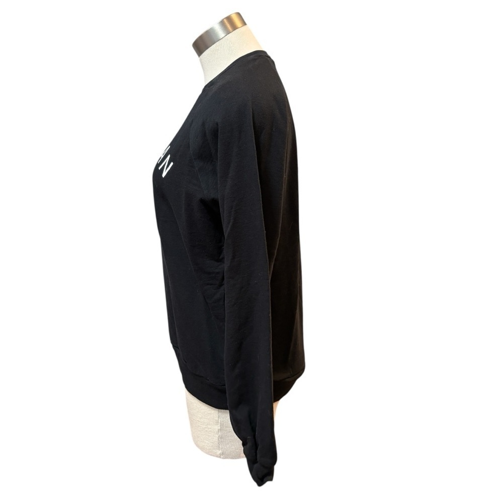 Peace Collective Womens Sweatshirt Crewneck "Canadian Built" Black Sz. M - Picture 5 of 9